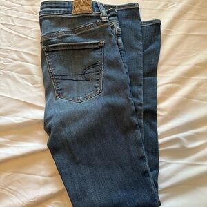 American Eagle Outfitters Blue Super Skinny Jeans Classic Style